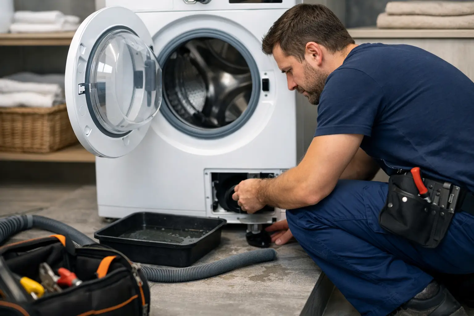 Washing Machine Not Draining Repair Steps